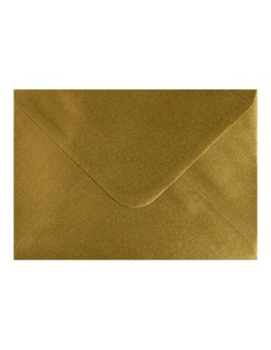 Poštové obálky  farebné C7 vlhčiace lepenie/5ks zlaté