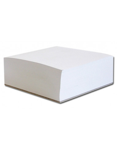 Blok poznámkový špalík lepený 9x9x5 cm biely