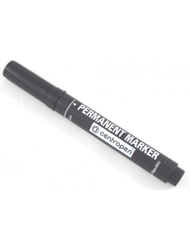 Centropen 8576 značkovač permanent 1-4,6 mm čierny