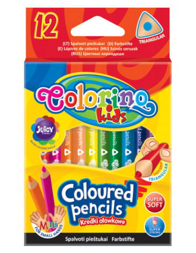 Ceruzky COLORINO/12 3HR farebná súprava, krátke