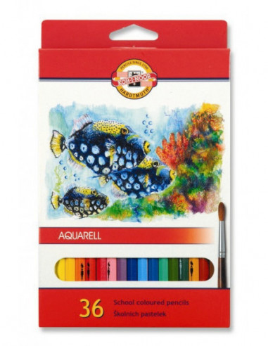 Ceruzky KOH-I-NOOR 3719/36 farebná súprava akvarel