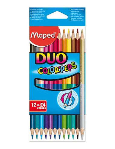 Ceruzky MAPED/12 3HR farebná súprava  DUO