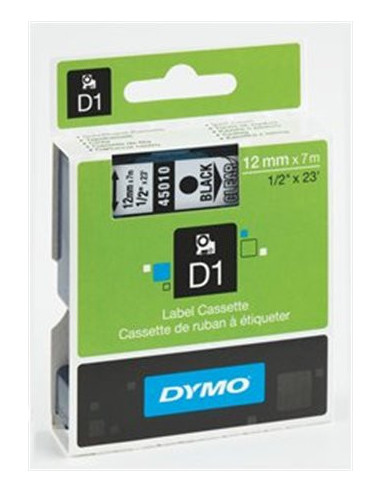 DYMO páska  D1 12mmx7m čierna/žltá