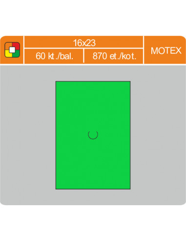 Etikety cenové 16x23 MOTEX zelené