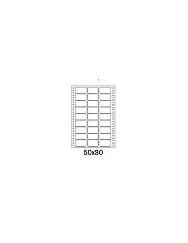 Etikety tabelačné  50x30 - 3R/100 hárkov