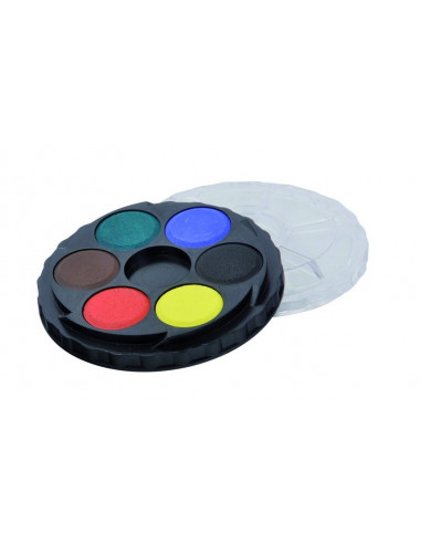 Farby vodové KOH-I-NOOR 171501/ 6 farebné okrúhle  22,5mm