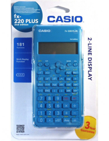 Kalkulačka CASIO FX-220 PLUS 2E vedecká RP 0,07 EUR/ks