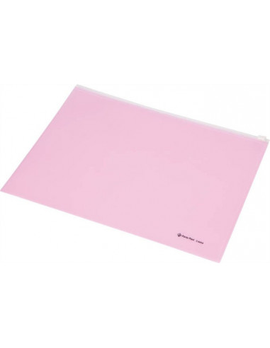 Obal PP s plastovým zipsom A4 PANTA PLAST ružový