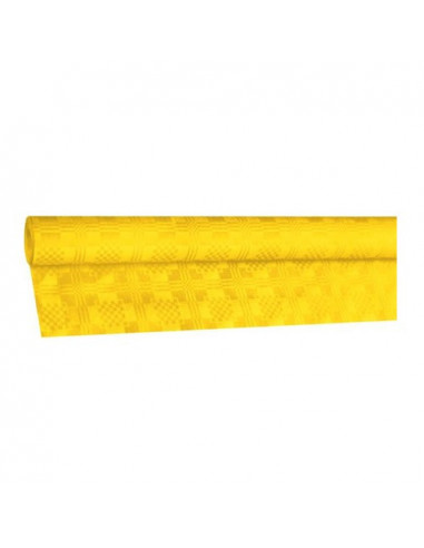 Obrus papierový  8mx1,20m v rolke žltý