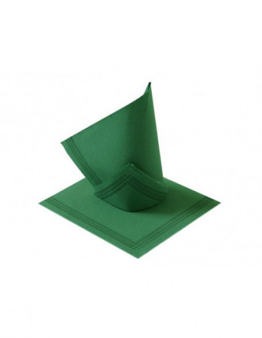 Obrúsky papierové 38x38cm/50ks zelené tmavé 2-vrstvové