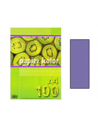 Papier farebný A4 80g  fialový/100ks  100798