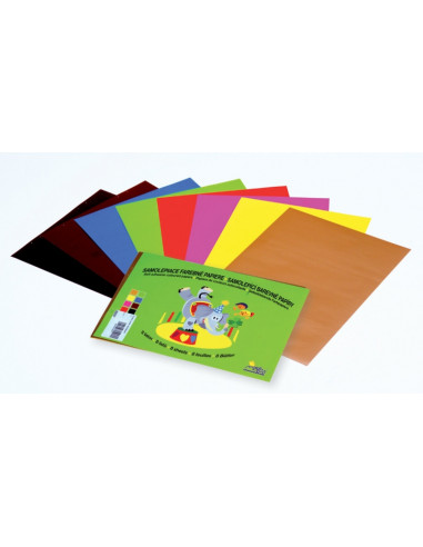 Papier farebný LEPIACI A4/ 8 farieb