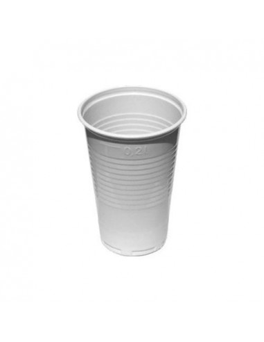 Plastový pohár 0,20l / 15 ks biely PP