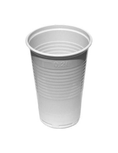 Plastový pohár 0,20l /100ks biely PP