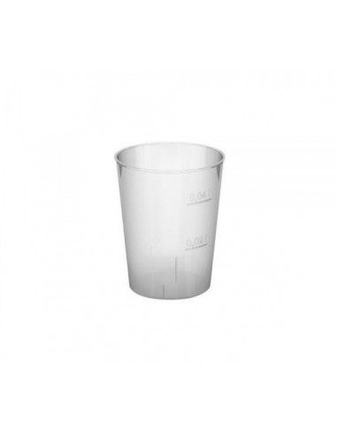 Plastový pohár 4cl / 50ks kryštáľ  PP