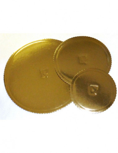 Podložka tortová lepenka kruh zlatá  20 cm/5ks
