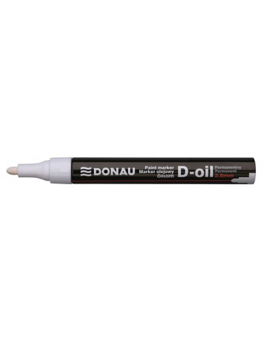 Popisovač DONAU D-oil lakový 2,8 mm, biely olejový