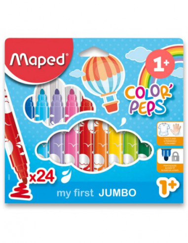 Popisovač MAPED Color Peps Jumbo/24ks