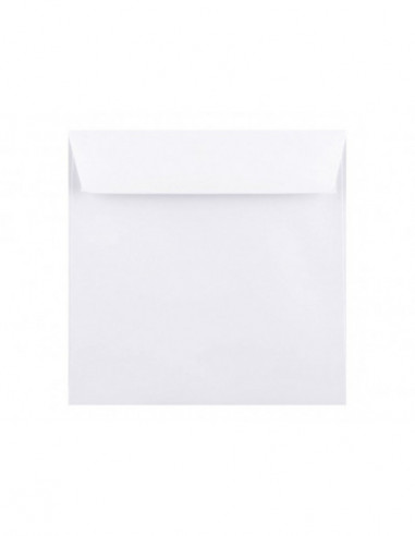 Poštové obálky  farebné 155x155 s odtrh. pásikom/5ks biele