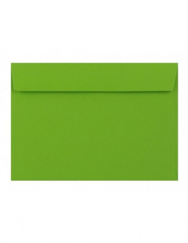 Poštové obálky  farebné C5 s odtrh. pásikom/5ks zelená