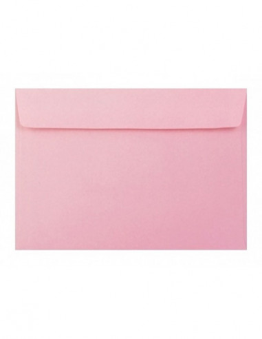 Poštové obálky  farebné C6 s odtrh. pásikom/5ks ružová svetlá