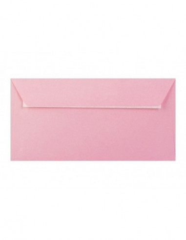 Poštové obálky  farebné DL s odtrh. pásikom/5ks ružová svetlá