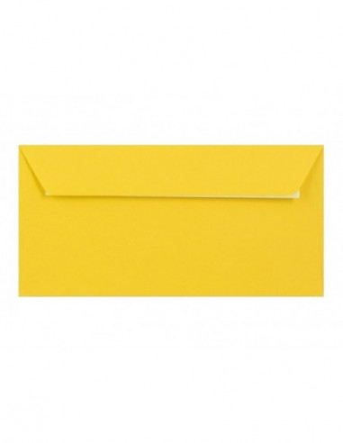 Poštové obálky  farebné DL s odtrh. pásikom/5ks žltá