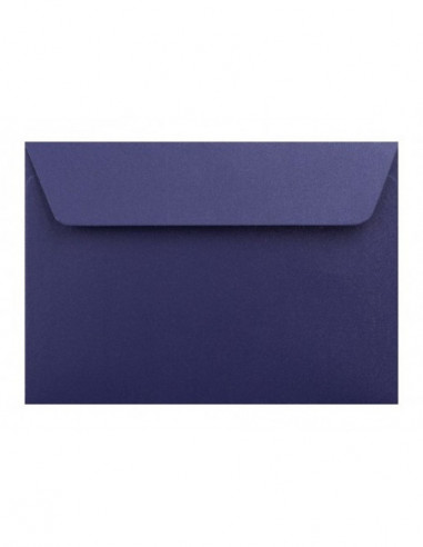 Poštové obálky  farebné metalické C6/5ks modrá tmavá perleťová