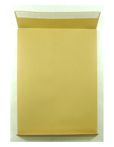 Poštové tašky B4-X dno 130g  samolep s páskou hnedé