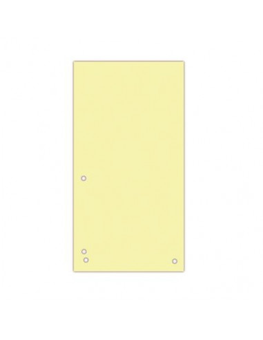 Registračné listy 10,5x23,5cm/100ks DONAU žltý