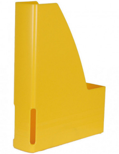 Stojan na spisy plastový žltý, 65mm