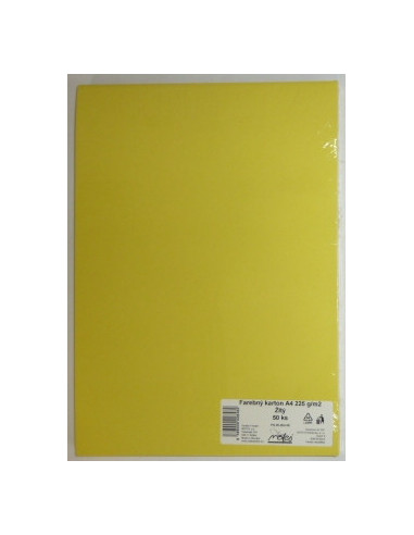 Výkresy farebné A4, 225g/50ks, žlté