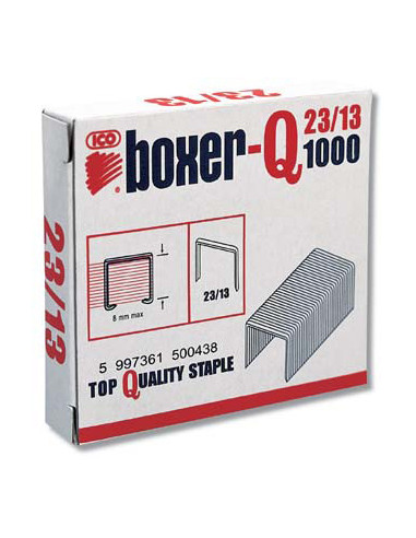 Zošívacie spony BOXER-Q 23/13/1000ks