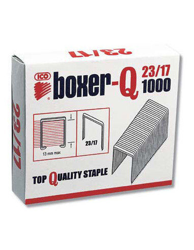 Zošívacie spony BOXER-Q 23/17/1000ks