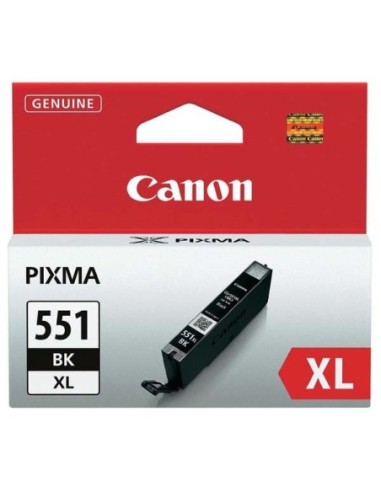 Canon originál ink CLI551BK XL, black, 1130str., 11ml, 6443B001, high capacity, Canon PIXMA iP7250, MG5450, MG6350, MG7550