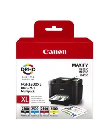 Canon originál ink PGI-2500XL Bk/C/M/Y multipack, black/color, 9254B004, Canon MAXIFY iB4050, MB5050, MB5350