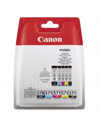 Canon originál ink PGI-570/CLI-571 GBK/BK/C/M/Y Multi Pack, black/color, 0372C004, Canon Pixma MG575x, MG685x, MG775x
