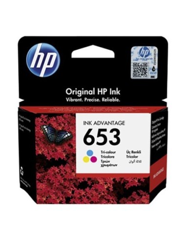 HP originál ink 3YM74AE, Tri-colour, 200str., HP 653, HP DeskJet IA 6000, IA PLUS 6400
