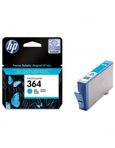 HP originál ink CB318EE, HP 364, cyan, 300str., HP Photosmart B8550, C5380, D5460