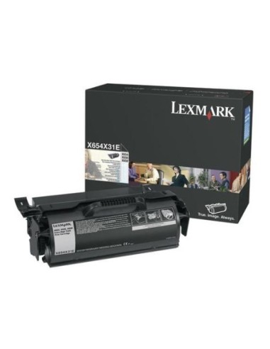 Lexmark originál toner X654H31E, black, 36000str., Lexmark X654,656,X658, O