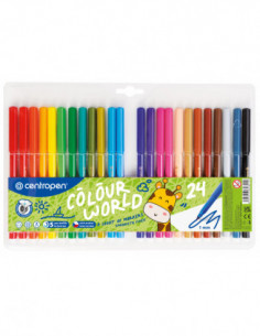 Centropen 7550/24, 1,0 súprava popisovačov