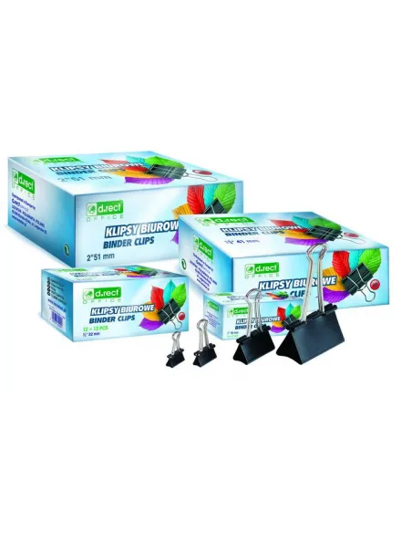 KLIP spona kovová 25mm BINDER/12ks, čierna