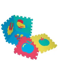 Mäkké puzzle bloky ovocie 30cm 2
