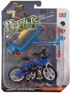 Bicykel s kolobežkou stavebnica 11cm - žltá 2
