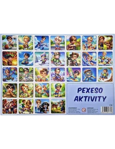 Pexeso aktivity chlapci 32 dvojic