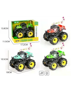 Auto terénne s efektmi 14cm - červená 2