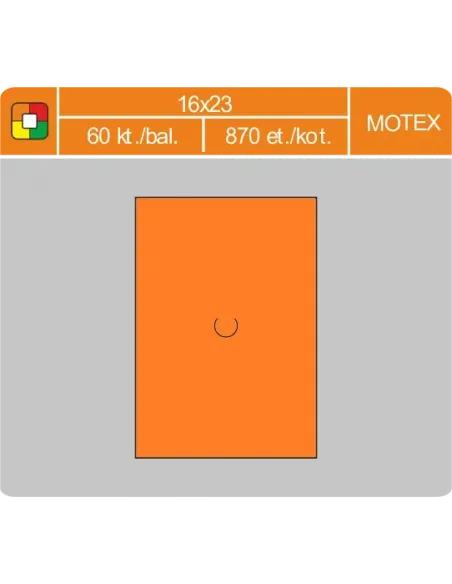 Etikety cenové 16x23 MOTEX oranžové