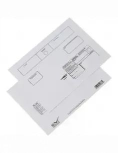 Poštové doručenky C4 3S25B5WVNO/250ks Dop. DVR ODN, biele 100g O